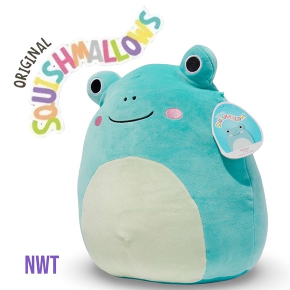 NWT Squishmallows™ Robert the Frog 12" Plush Toy